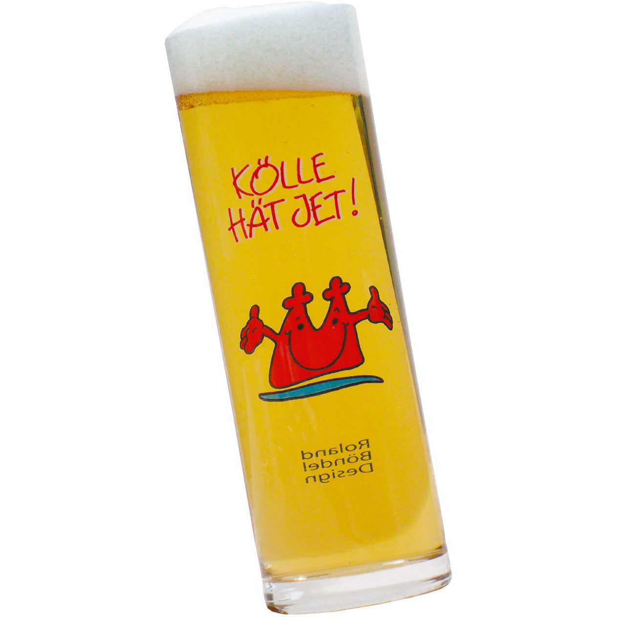 Kölner Stange 24 cl 151 mm Kölschglas, Dekor "Kölle Hät Jet" von Roland Böndel