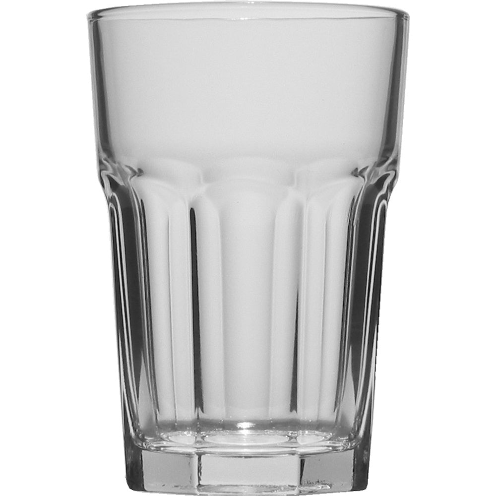 Gehärtetes Longdrinkglas 35,5 cl, ohne Füllstrich bei 0,25 l, (Restposten)