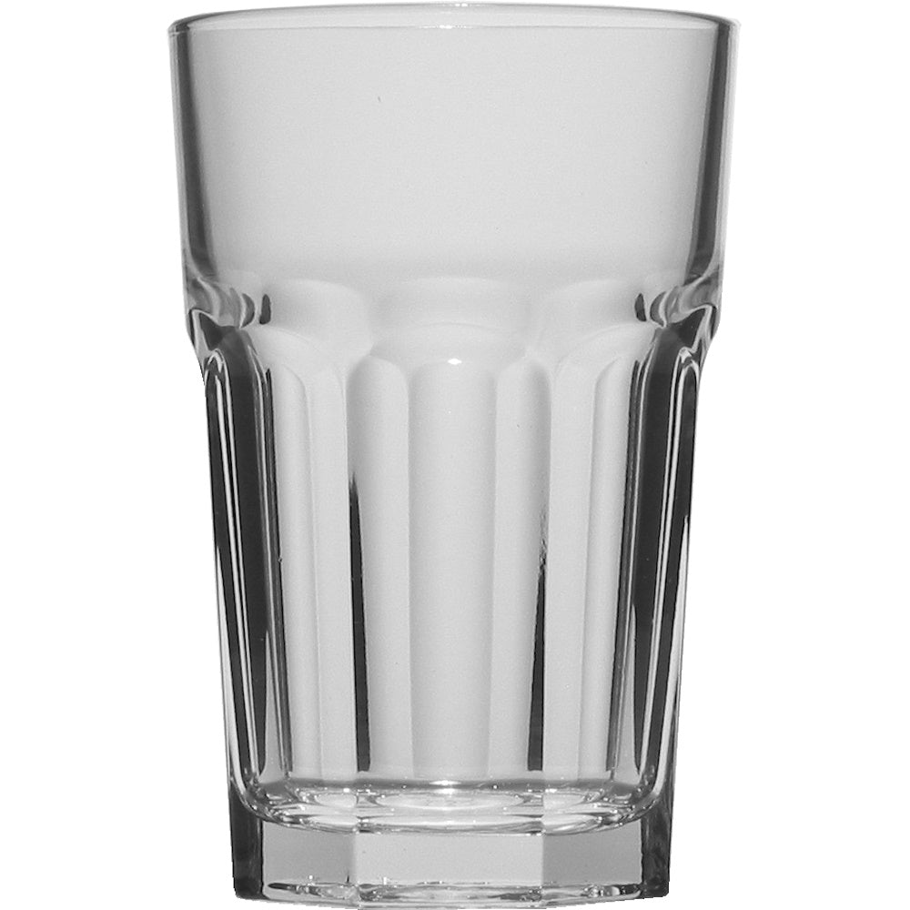 Gehärtetes Longdrinkglas 28 cl, ohne Füllstrich bei 0,2 l, (Restposten)