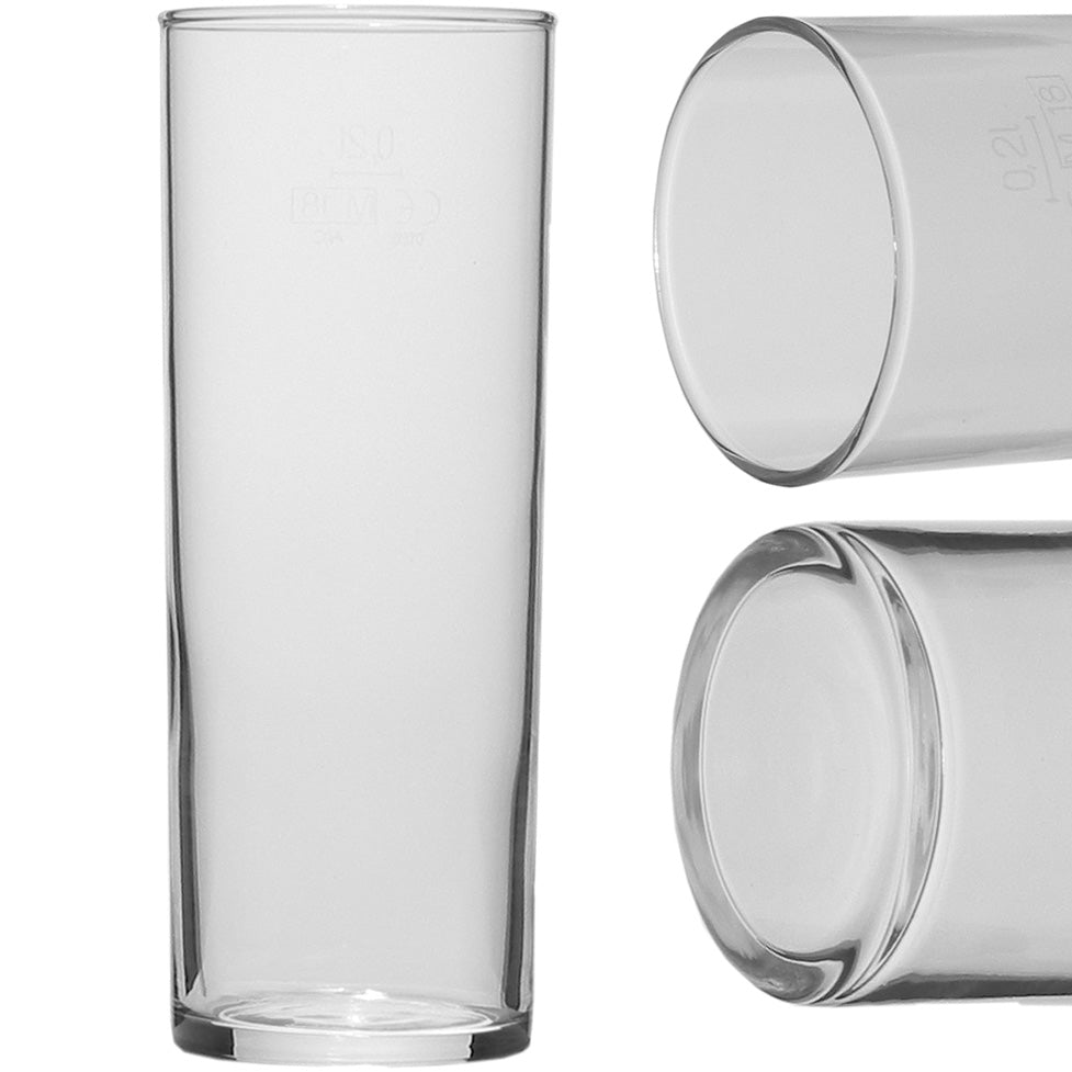Kölner Stange 24,5 cl Kölschglas, dicker Rand, Füllstrich 0,2 l