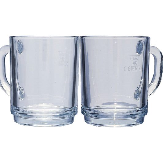 Glühweintasse 26 cl/ 325 g, stapelbar, gehärtet, Füllstrich 0,2 l, ohne Dekor