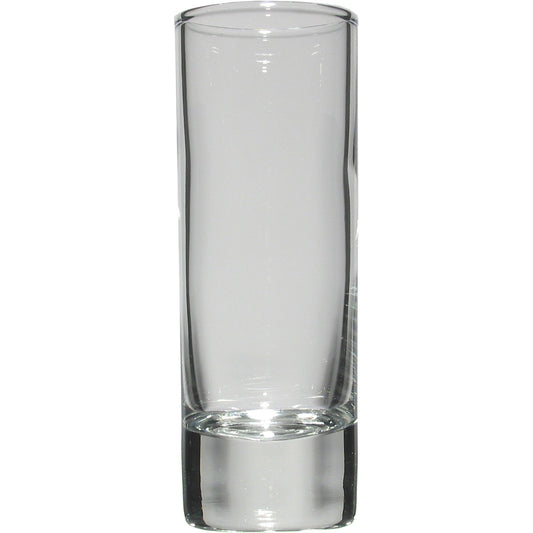 Schnapsglas Stamper Likörglas mit Eisboden, 6 cl ohne Füllstrich, ohne Dekor
